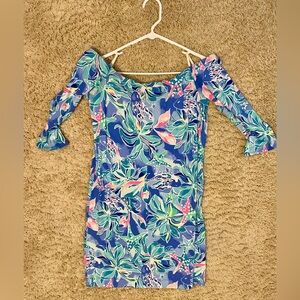 Lilly Pulitzer laurana dress size large EUC celestial seas